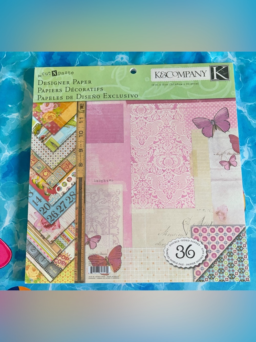 K&Company Scrapbooking Paper Pad Cut N Paste 12x12 K & Co